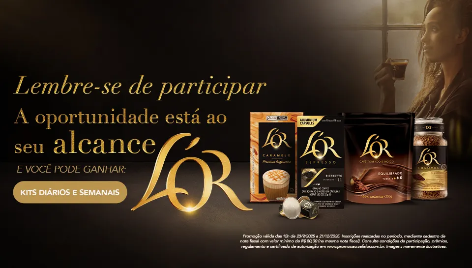 Promoção Viaje no Sabor de Café L'OR 2025