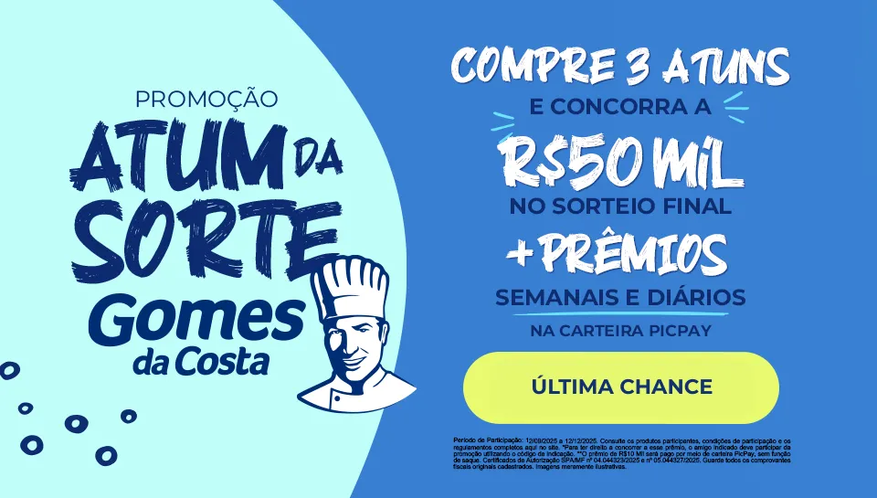  Promoção Atum da Sorte Gomes da Costa 2025