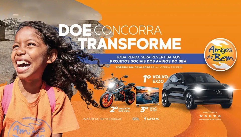 Promoção Doe, Concorra, Transforme Amigos do Bem 2025