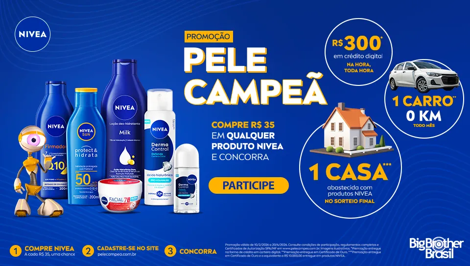 Promoção Nivea Pele Campeã 2026