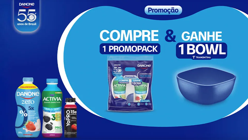 Promoção 55 Anos Danone 2026