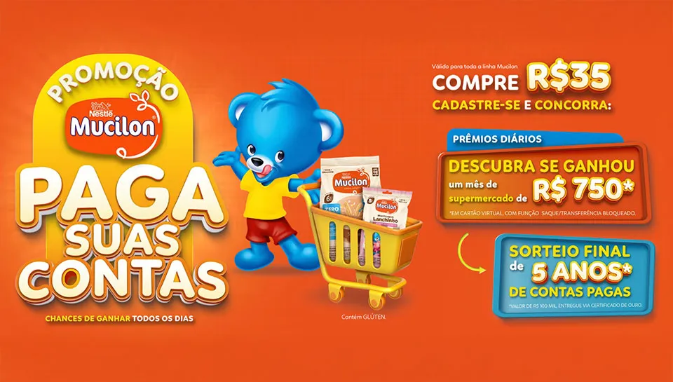 Promoção Mucilon Paga suas Contas 2026