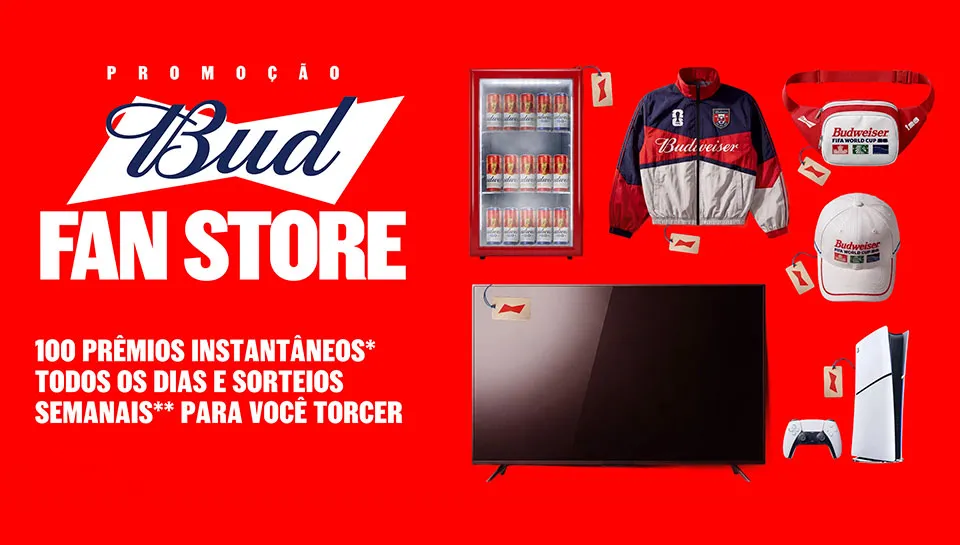 Promoção Bud Fan Store Copa 2026