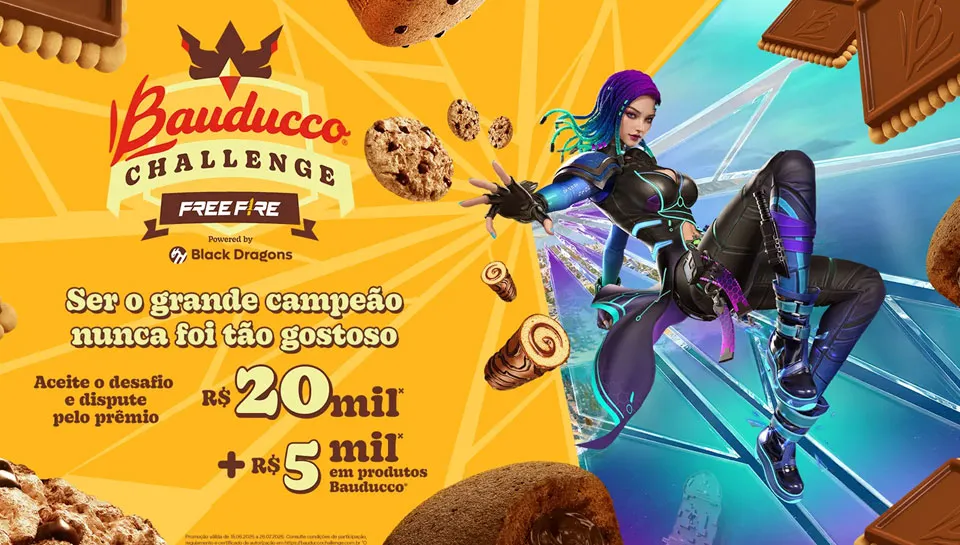 Promoção Bauducco Challenge Free Fire 2026
