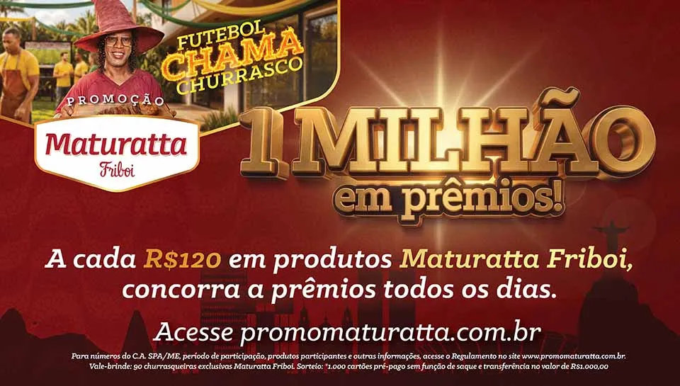 Promoção Maturatta Futebol Chama Churrasco 2026