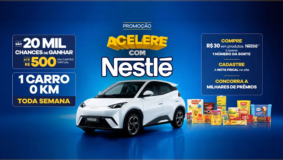 Promoção Acelere com Nestlé 2026