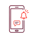 Ícone de notificação no celular