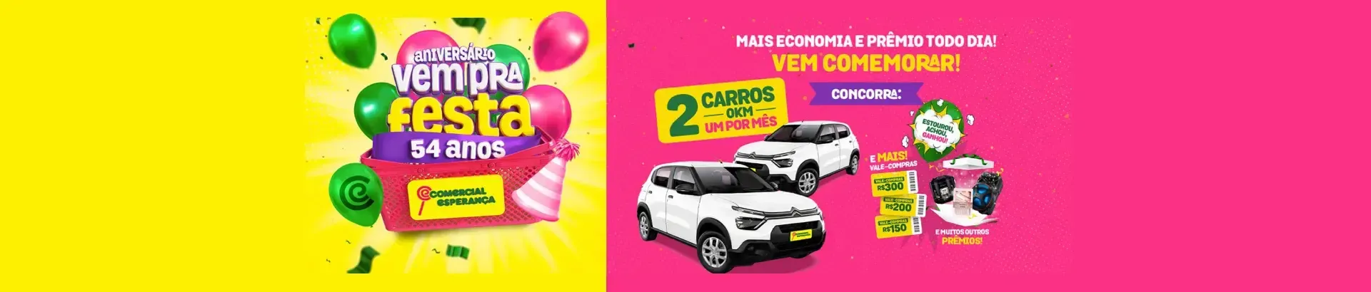 Promoção Vem pra Festa Comercial Esperança 2024 