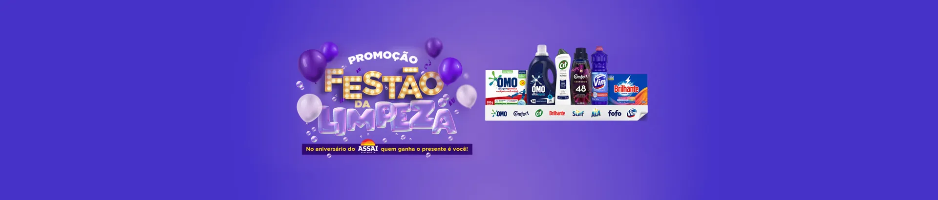 Promoção Assaí Unilever 2024 Festão da Limpeza