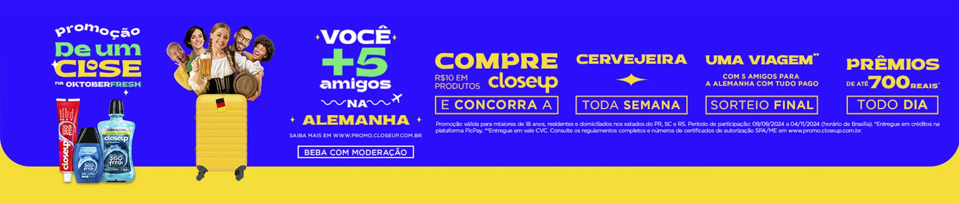 Promoção CloseUp 2024 De Um Close na OktoberFresh