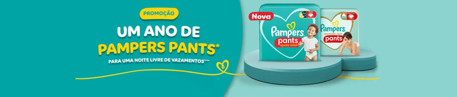 Promoção Um Ano de Pampers Pants 2024