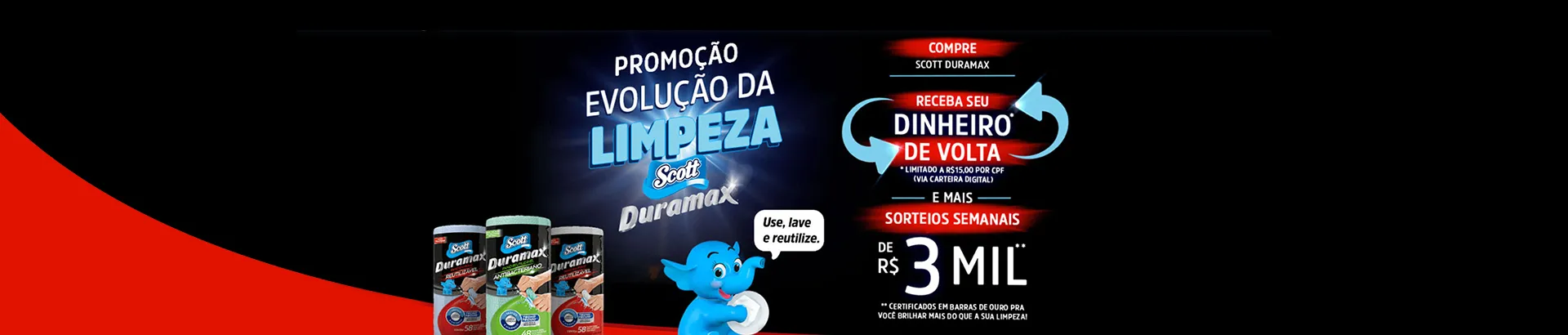 Promoção Scott Duramax Evolução da Limpeza