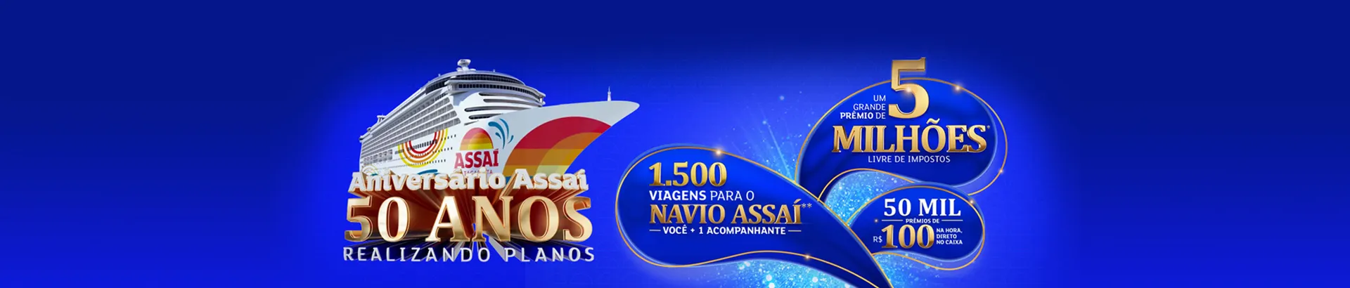 Promoção Assaí 2024 Aniversário 50 Anos