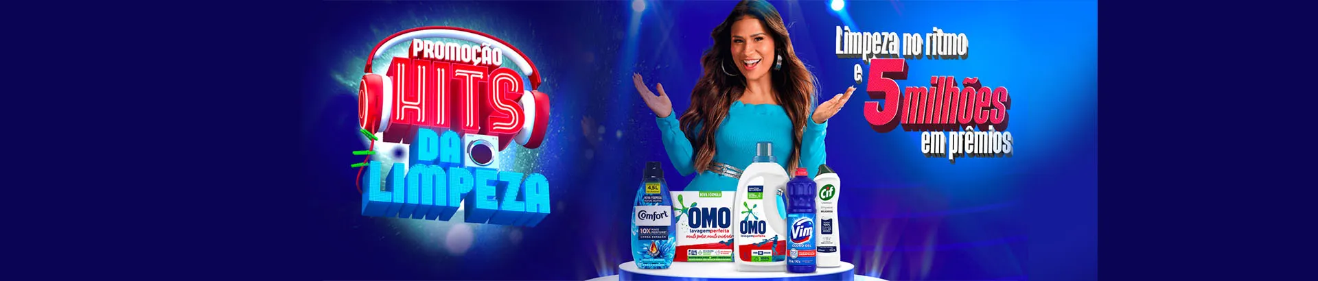 Promoção Unilever OMO Comfort 2024 Hits da Limpeza 2024