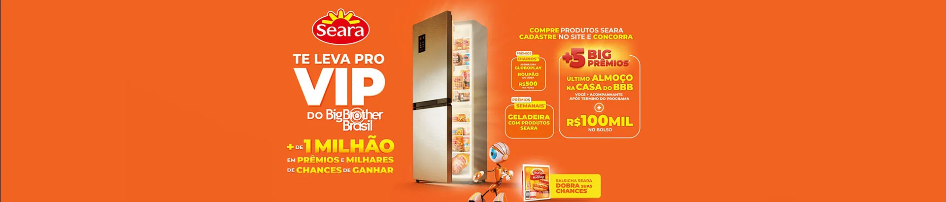 Promoção Seara 2024 Te Leva pro VIP do BBB