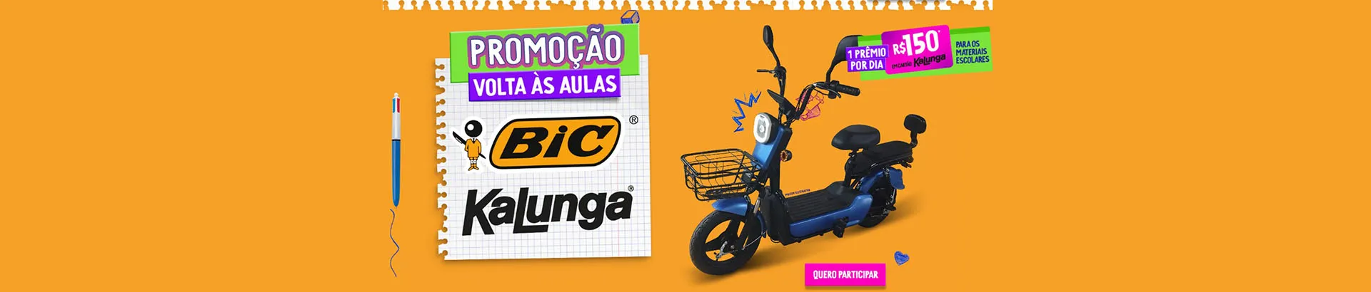 Promoção BIC & Kalunga 2024 Volta às Aulas