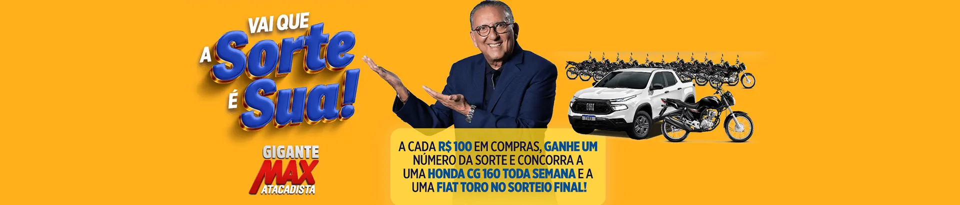 Promoção Max Atacadista Vai que a Sorte é Sua 2024