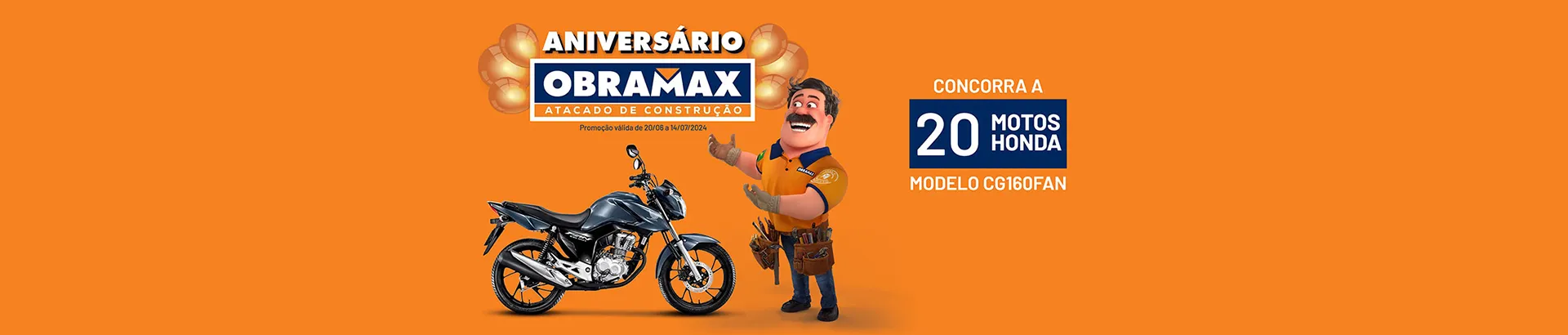 Promoção Aniversário Obramax 2024