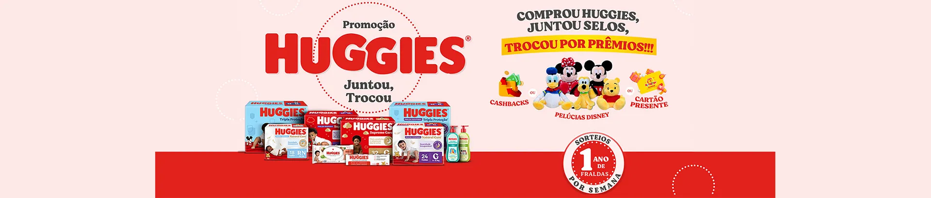 Promoção Huggies 2024 Juntou, Trocou