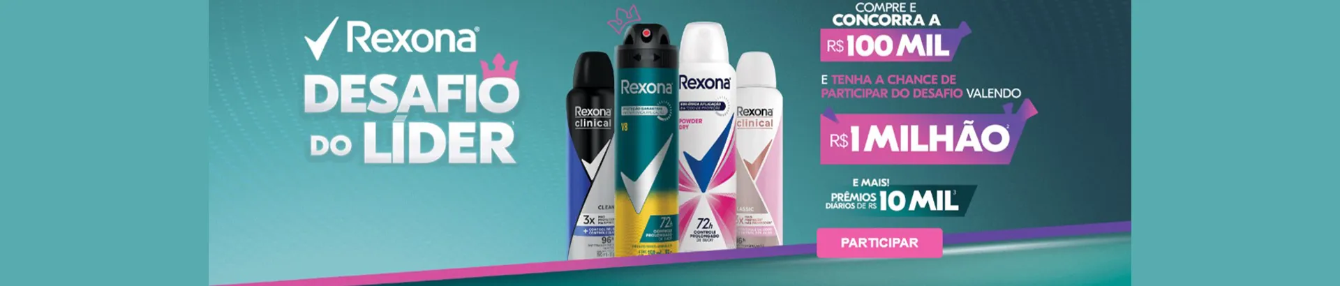 Promoção Rexona Unilever Desafio do Líder 2024