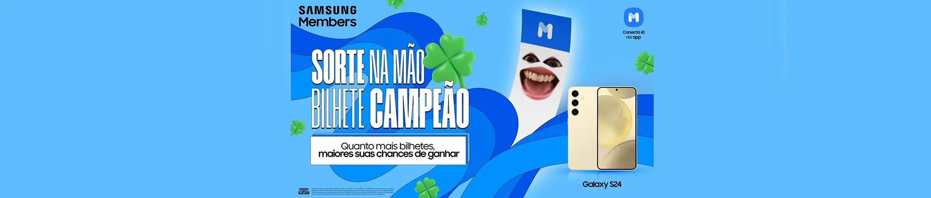 Promoção Samsung 2024 Sorte na Mão, Bilhete Campeão