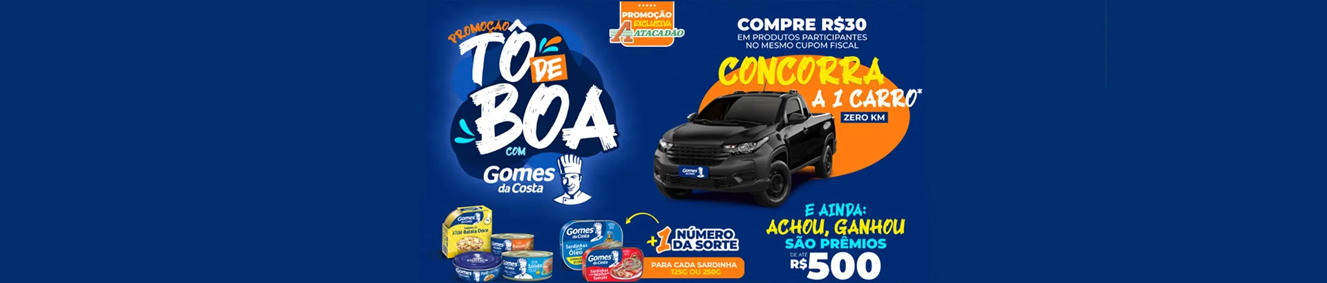 Promoção Tô de Boa com Gomes da Costa 2024