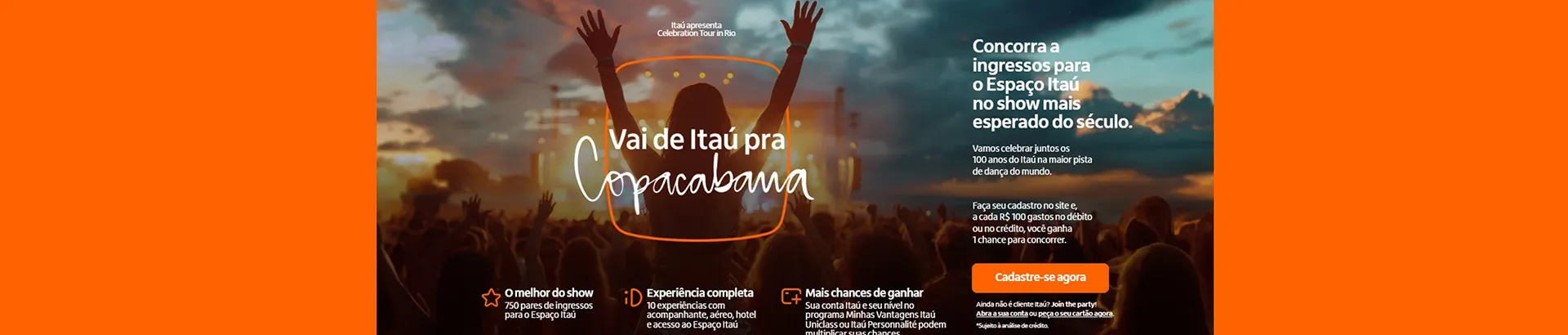 Promoção Itaú Vai para Copacabana 2024