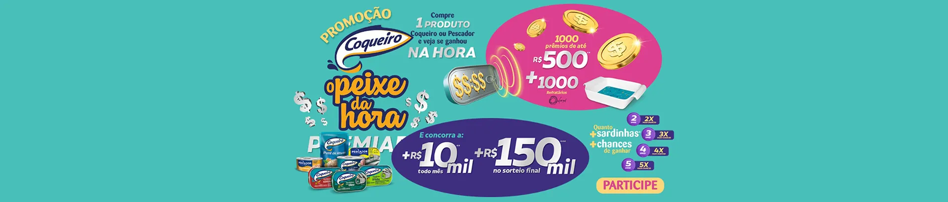 Promoção Coqueiro 2024 O Peixe da Hora Premiada