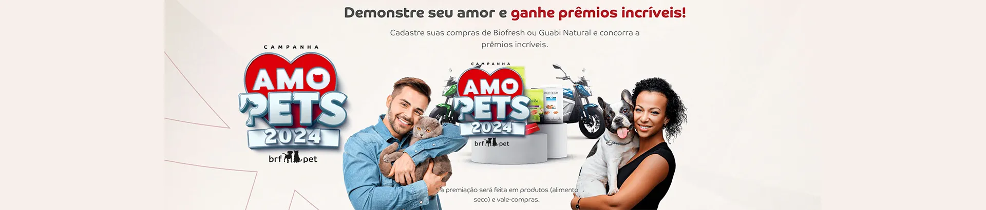 Promoção Biofresh e Guabi Natural 2024 Amo Pets