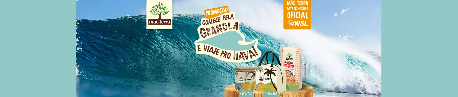 Promoção Mãe Terra Comece pela Granola e Viaje pro Havaí 2024