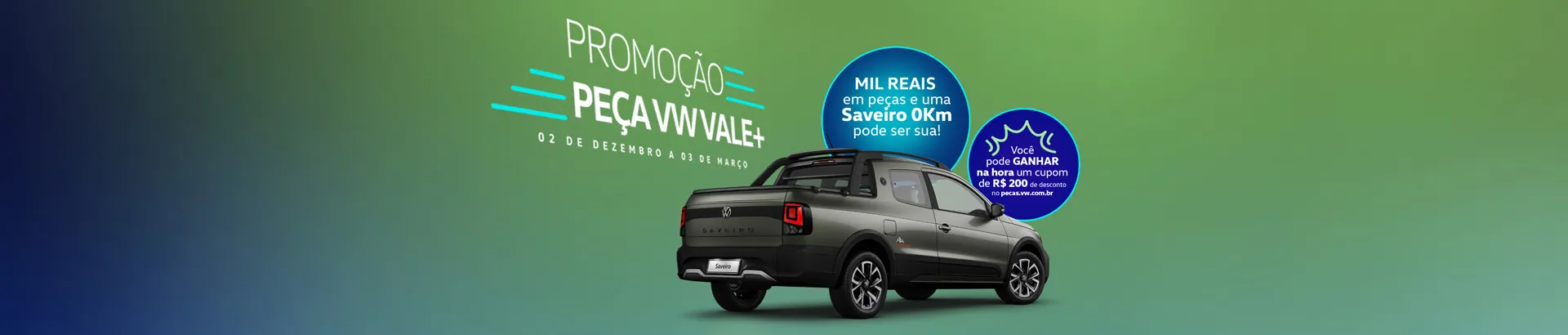 Promoção Volkswagen Peça VW Vale Mais 2024