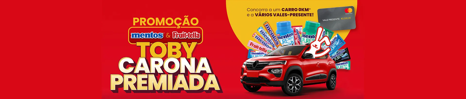 Promoção Mentos & Fruit-tella 2024 Carona Premiada