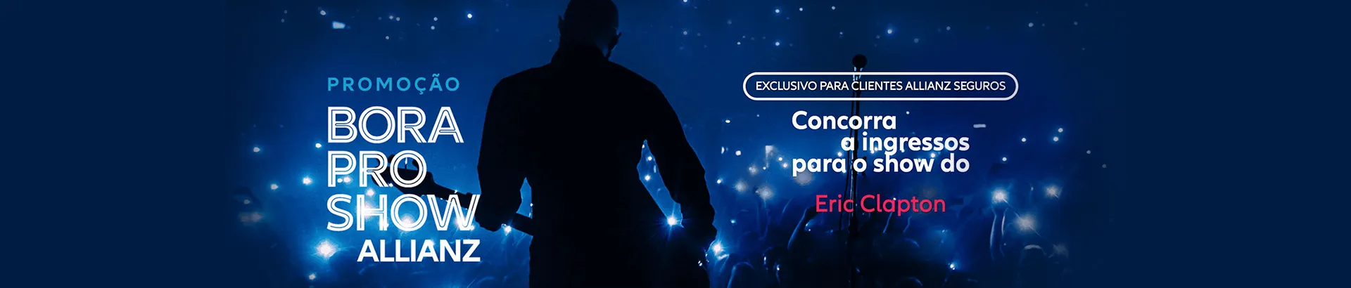 Promoção Allianz 2024 Vem pro Show Eric Clapton