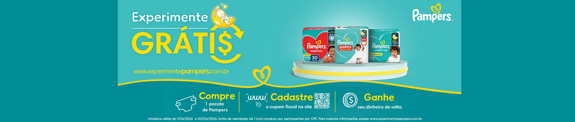 Promoção Pampers 2024 Experimente Grátis