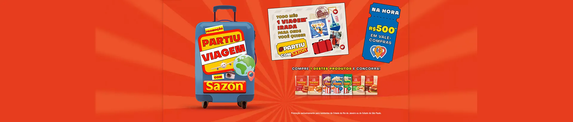 Promoção Partiu com Sazón 2024