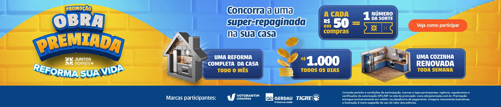 Promoção Juntos Somos Mais Obra Premiada 2025