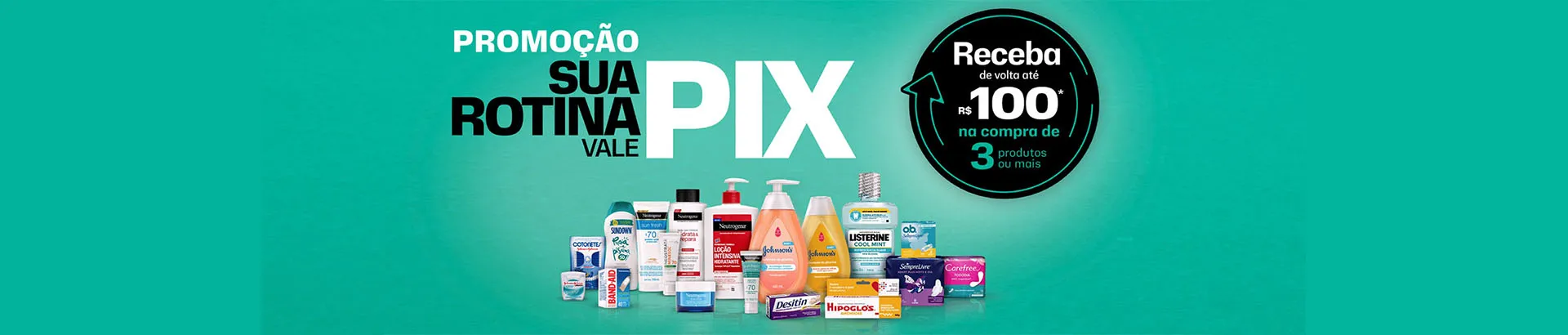 Promoção Johnson & Johnson Sua Rotina Vale Pix 2023