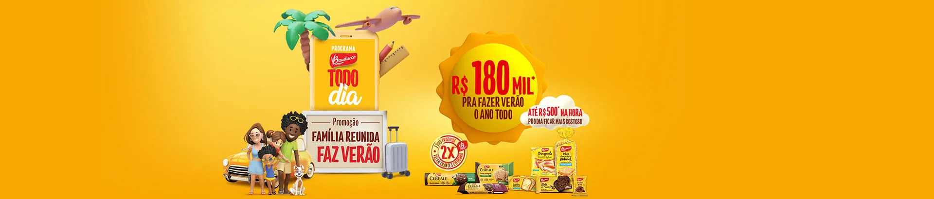 Promoção Bauducco Todo Dia 2023 Família Reunida Faz Verão