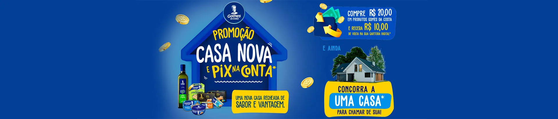 Promoção Gomes da Costa Casa Nova e PIX na Conta 2023