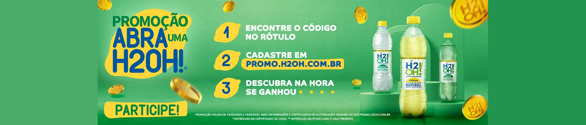 Promoção H2O Abra Uma 2023