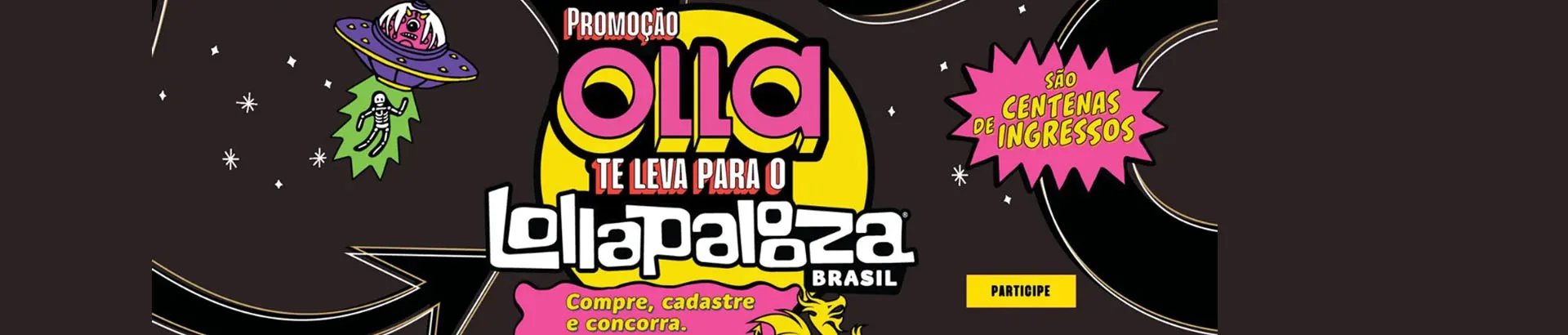 Promoção Olla Te Leva para o Lollapalooza 2023