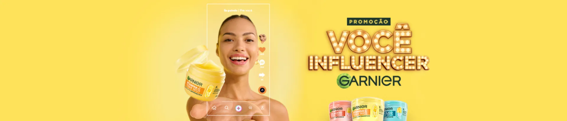 Promoção Você Influencer Garnier 2025