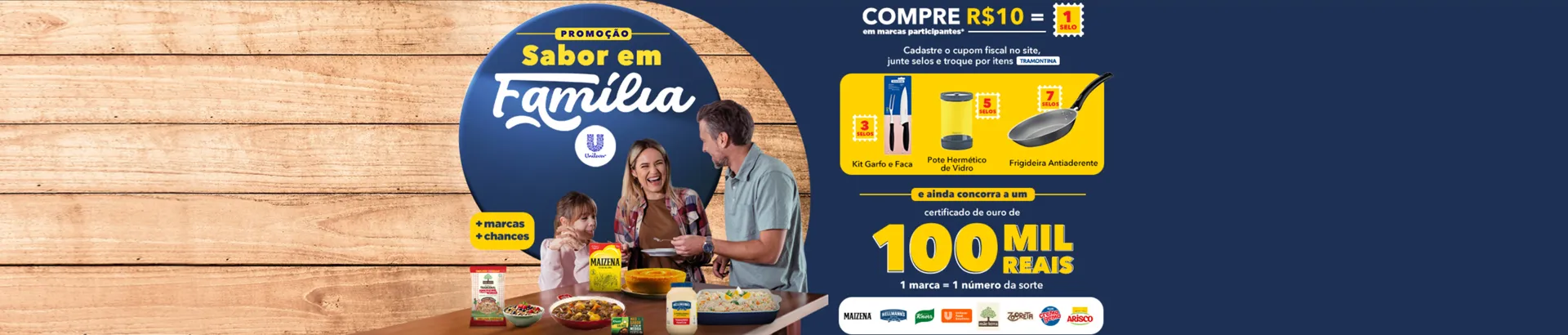 Promoção Unilever Sabor em Família 2025