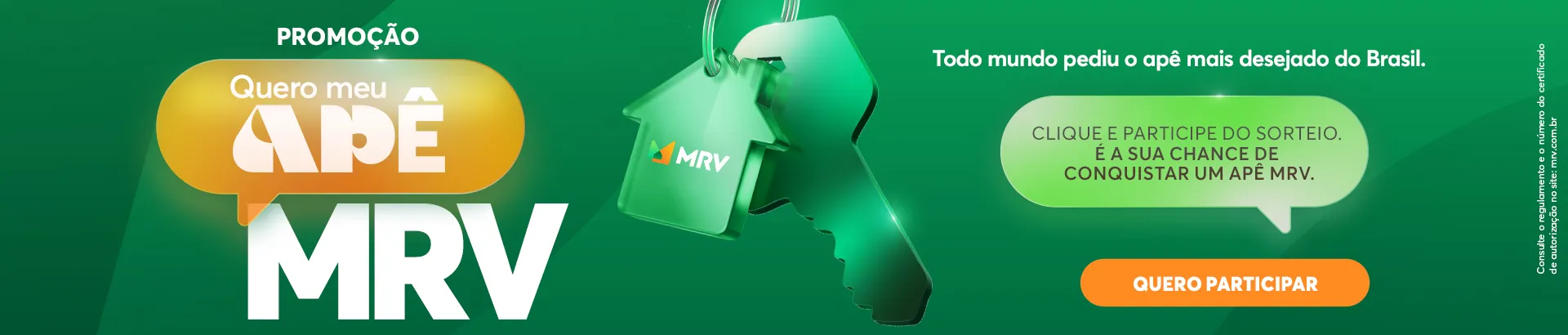 Promoção Quero Meu Apê MRV 2025