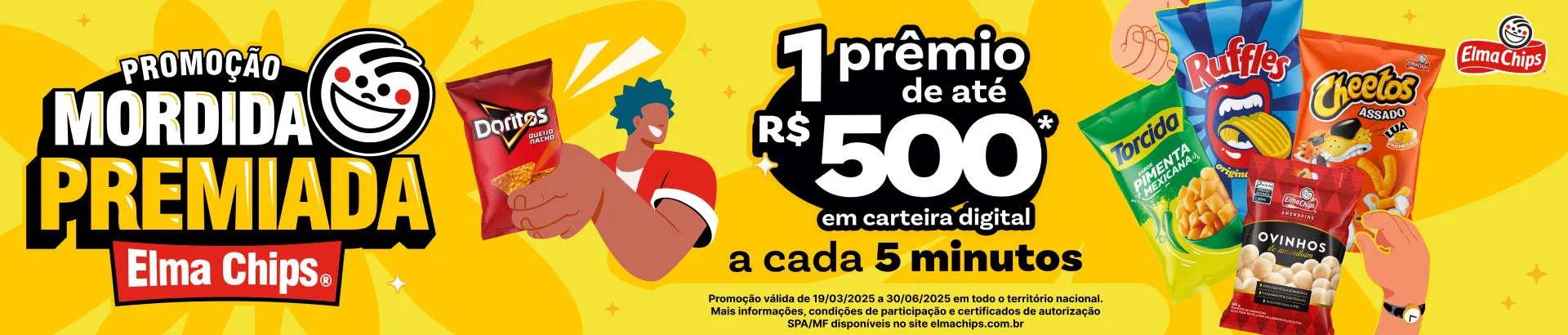 Promoção Elma Chips Mordida Premiada 2025