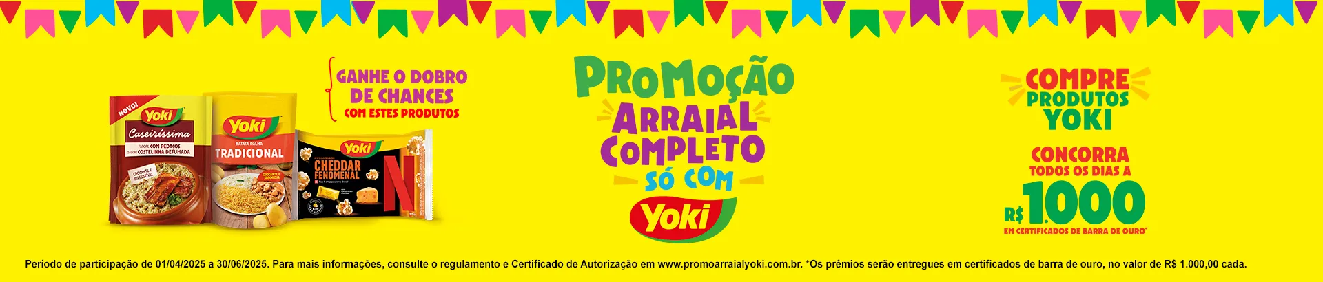 Promoção Arraial Completo só com Yoki 2025