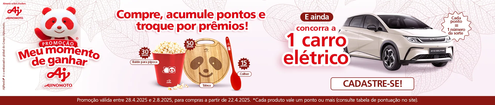 Promoção Ajinomoto Meu Momento de Ganhar 2025