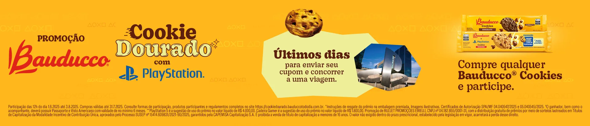 Promoção Bauducco Cookie Dourado