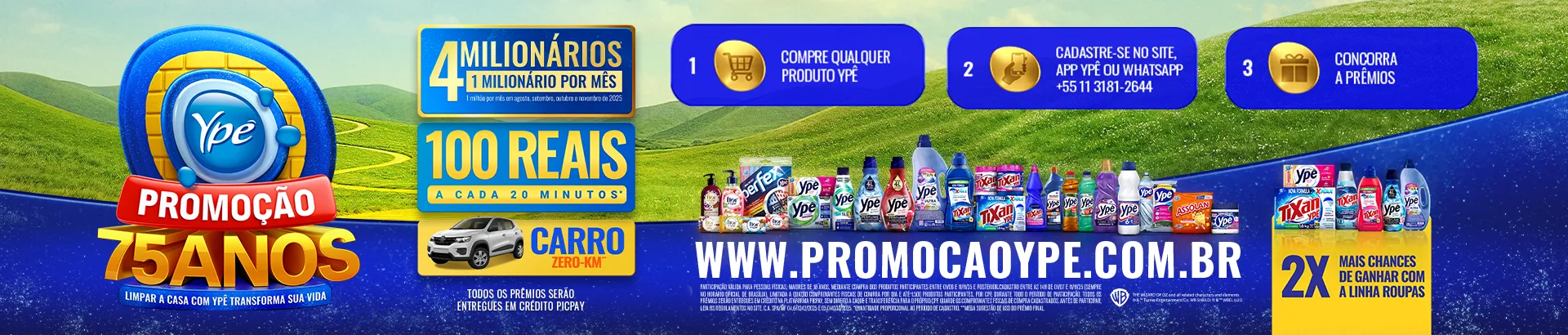 Promoção Ypê 75 Anos 2025