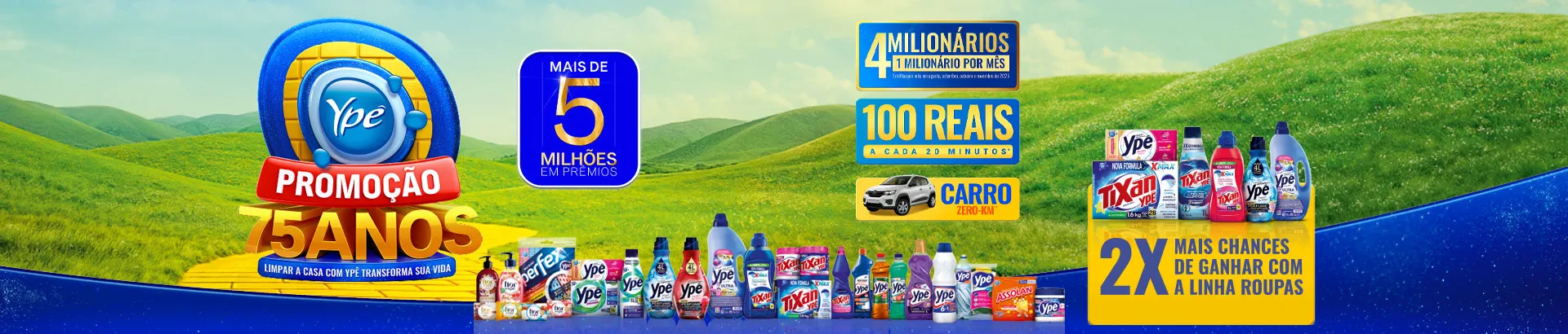 Promoção Ypê 75 Anos 2025